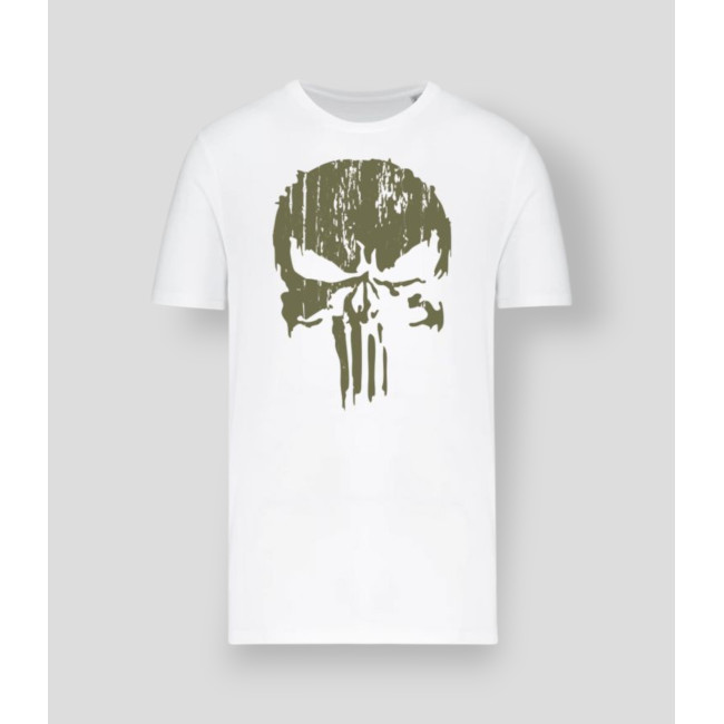 T-Shirt Punisher Khaki Weiß - Summit Outdoor Lifestyle