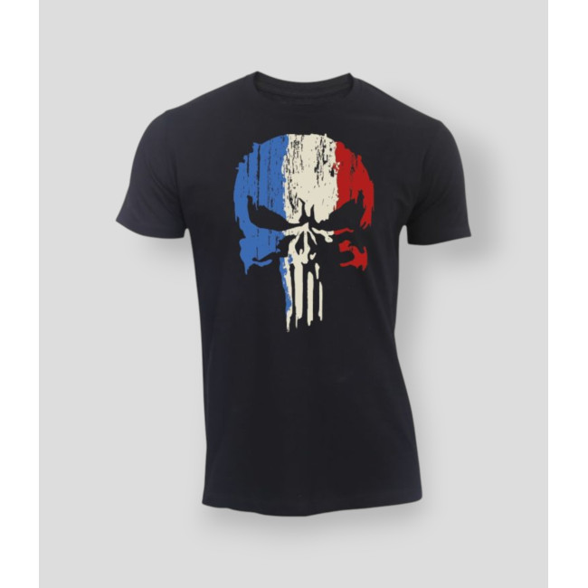 T-shirt Punisher Francja Czarny - Summit Outdoor Lifestyle