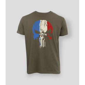 T-shirt Punisher Francja Khaki - Summit Outdoor Lifestyle