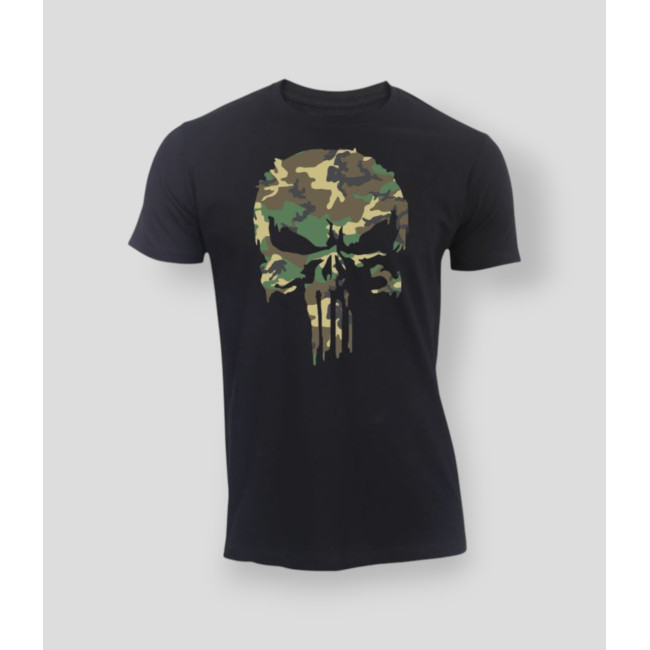 T-Shirt Punisher Camo Schwarz - Summit Outdoor Lifestyle