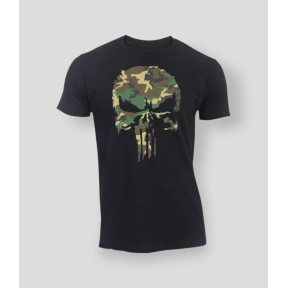 Camiseta Punisher Camo Negra - Summit Outdoor Lifestyle