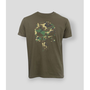 Camiseta Punisher Camo Caqui - Summit Outdoor Lifestyle