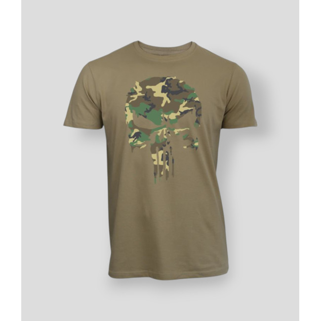 Camiseta Punisher Camo Coyote - Summit Outdoor Lifestyle