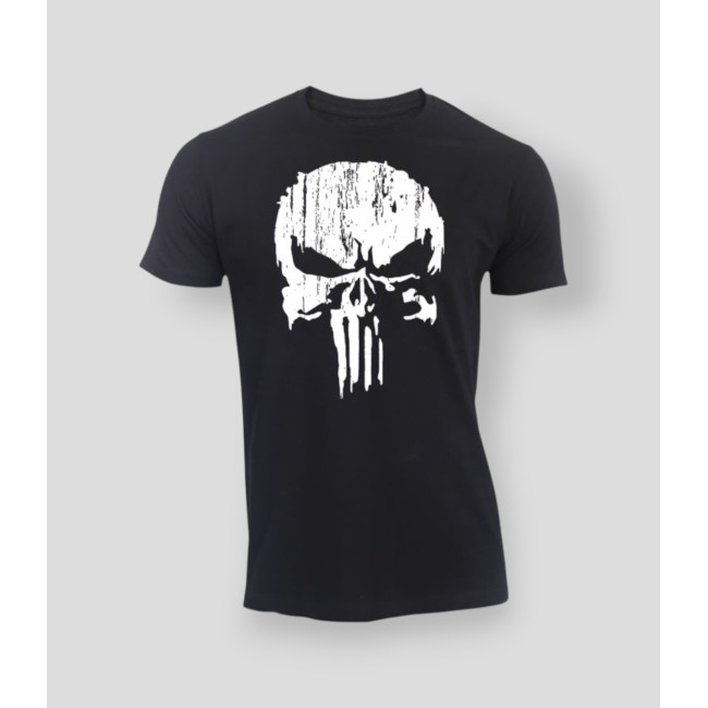 T-Shirt Punisher Weiß Schwarz - Summit Outdoor Lifestyle
