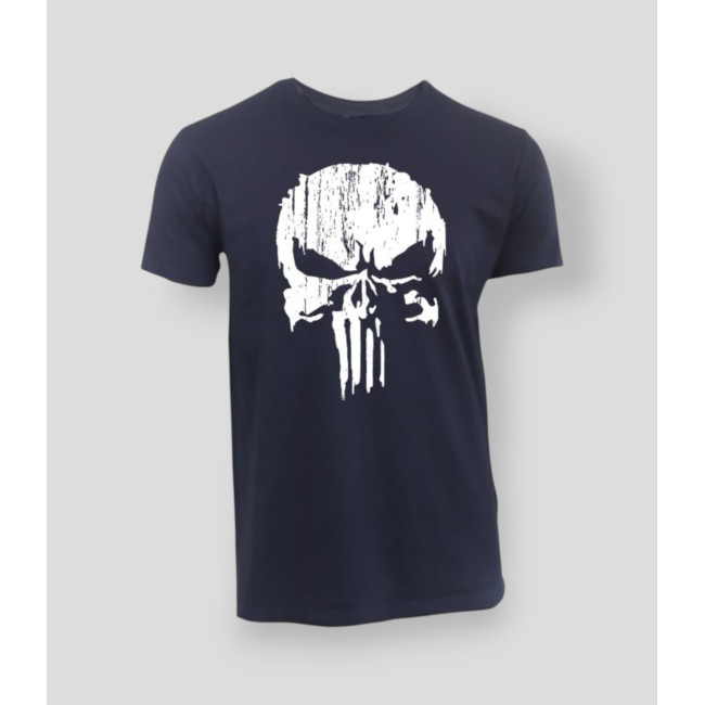 T-Shirt Punisher Weiß Marineblau - Summit Outdoor Lifestyle
