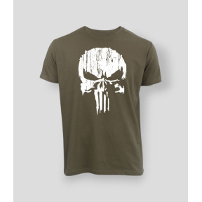 T-shirt Punisher Blanc Kaki - Summit Outdoor Lifestyle