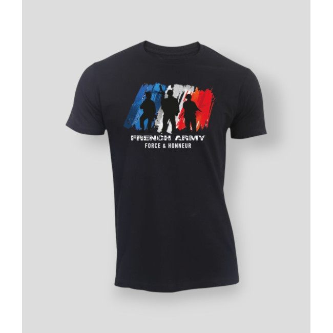 T-shirt French Army F&H Schwarz - Summit Outdoor Lifestyle