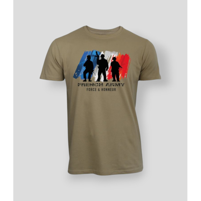 Camiseta French Army F&H Coyote - Summit Outdoor Lifestyle