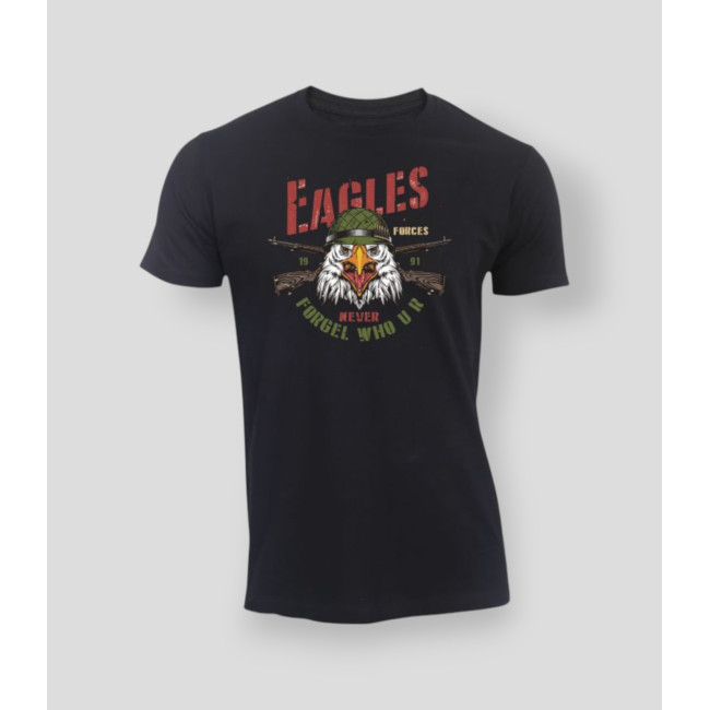 T-shirt Eagle never forget Czarny - Summit Outdoor Lifestyle