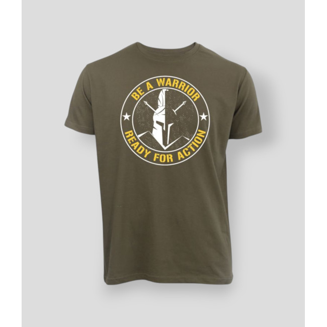 T-shirt Be a warrior Kaki - Summit Outdoor Lifestyle