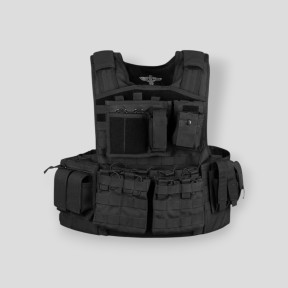 Porta piastre Combo nero - Invader Gear