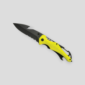 Veiligheidsmes EMERGENCY fluor geel - Baladéo