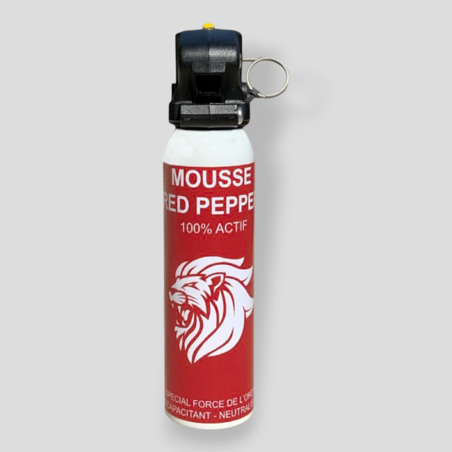 Aérosol anti-agression Mousse Red Pepper - 100ml - Le Protecteur Aérosol anti-agression Mousse Red Pepper - 100ml - Le Protecteur