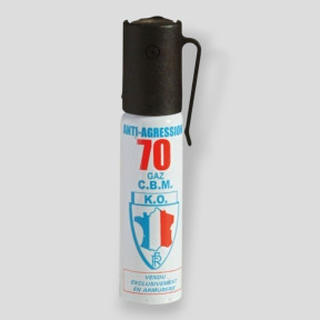 Anti-aanvalsaerosol CS gas kracht 70 - 25ml - Le Protecteur