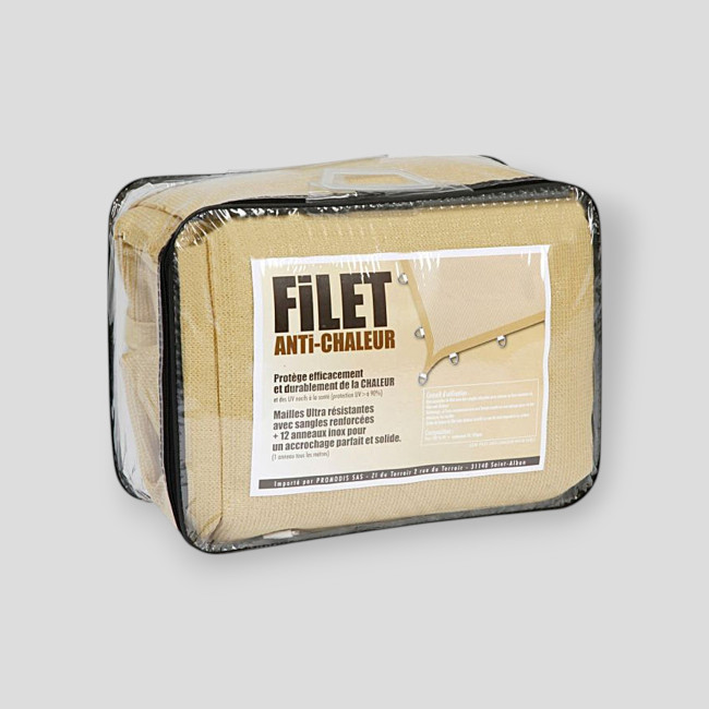Anti-hitte net 4X4 M zand - Ares