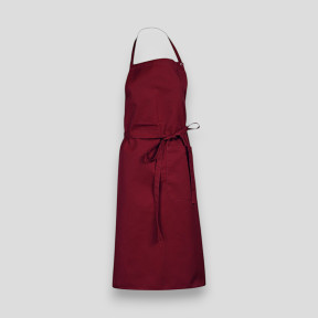 Latzschürze mit Tasche Valet bordeauxrot - SNV