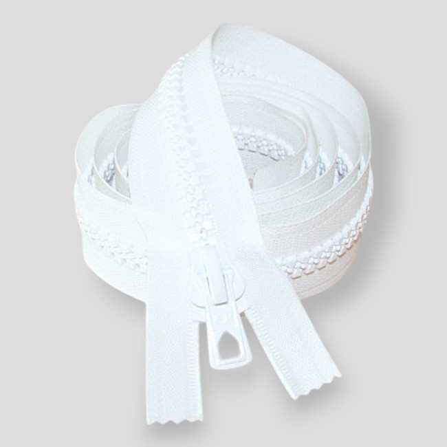 Rits 135 cm in gegoten mesh Wit - LMA