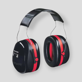 Casco Optime III Peltor - Rojo/Negro - GK