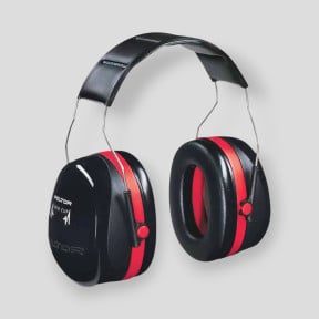 Helm Optime III Peltor - Rood/Zwart - GK