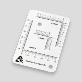 Regla de coordenadas UTM - GPS con 3 unidades de medida - OrientSport