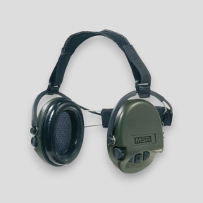 Gehoorbescherming met nekband in zwarte stof Supreme Pro-X (SNR: 24db) - Olijfgroen - MSA Sordin