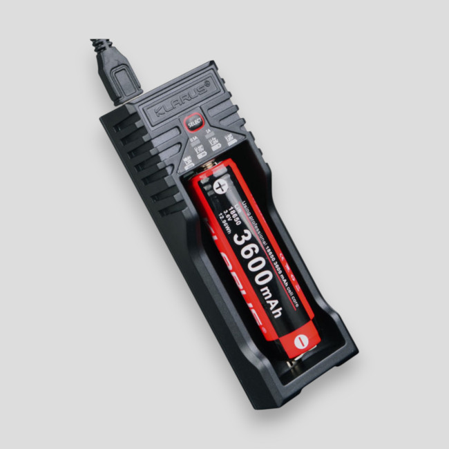 Chargeur simple K1 Pro pour batteries/piles rechargeables - Noir - Klarus Chargeur simple K1 Pro pour batteries/piles rechargeables - Noir - Klarus