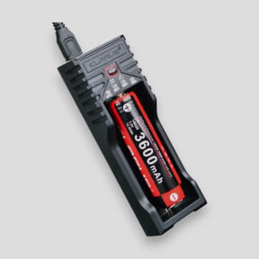 Cargador simple K1 Pro para baterías/pilas recargables - Negro - Klarus