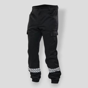Pantalón de Seguridad Privada con banda HV Safetek - Negro - GK