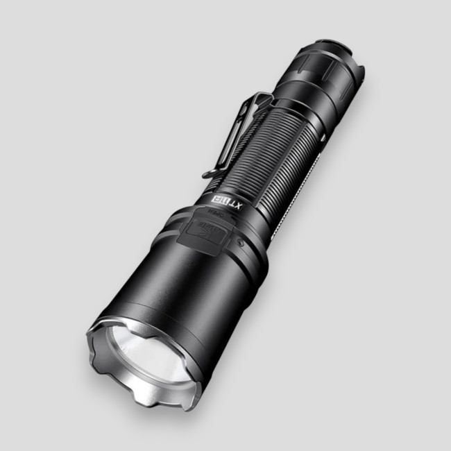 Wiederaufladbare taktische Taschenlampe XT11R (1.300 Lumen) - Schwarz - Klarus