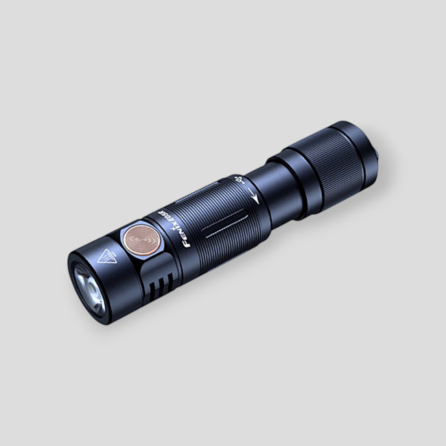 Wiederaufladbare Schlüsselanhänger-Taschenlampe 400 Lumen E05R Schwarz - Fenix