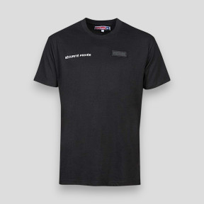 T-shirt avec fenêtre matricule à broder Sécurité Privée - Noir - CityGuard