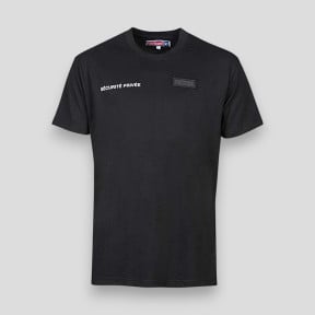 T-shirt avec fenêtre matricule à broder Sécurité Privée - Noir - CityGuard