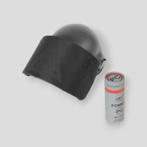 Protección de visera antimpactos FOMEC PC negra - Dimatex