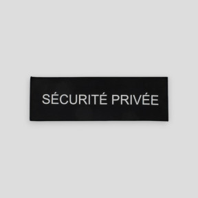 Fascia posteriore da cucire Sicurezza Privata nuova norma