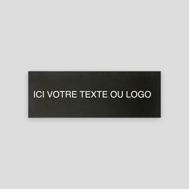 Flap costas neutro personalizável para colete Thor - Preto - VVS