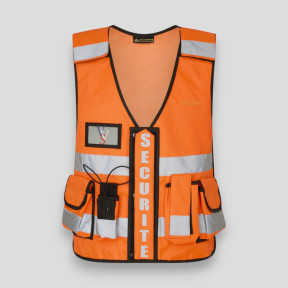 Gilet Tactic Thor HV Sécurité Privée - Orange - VVS