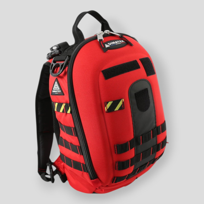 Mochila de intervención MATT roja - dimatex