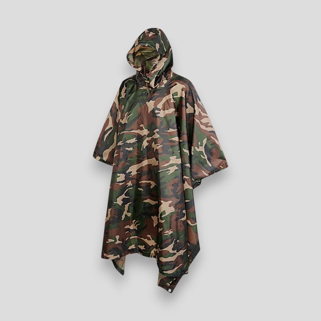 Poncho Ripstop Woodland - Brandit Poncho Ripstop Woodland - Brandit