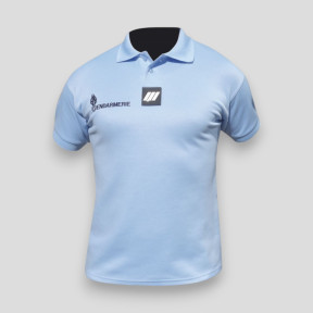 Polo z krótkim rękawem Cooldry z rzepem Gendarmerie damskie - Błękitny - Patrol Equipement