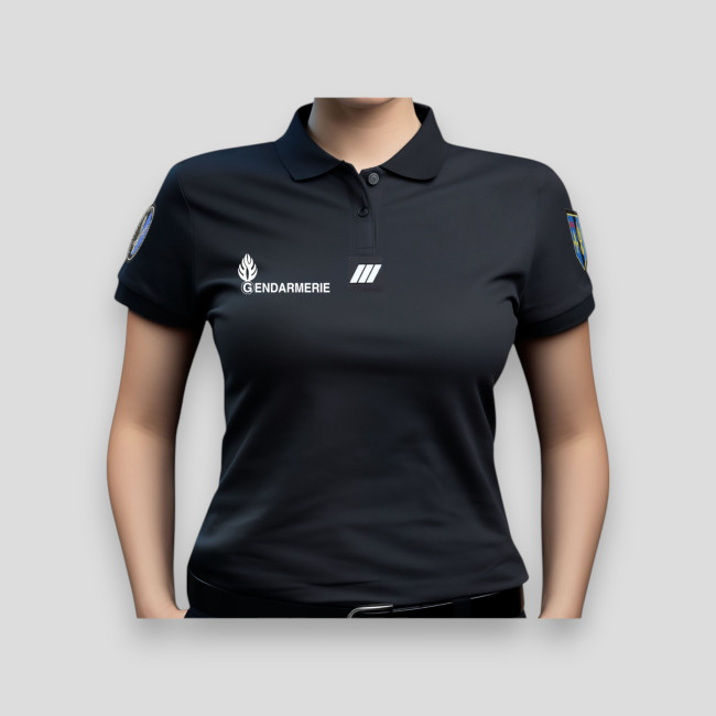 Polo Mujer GD Cooldry + Velcros Negro - Patrol Equipement