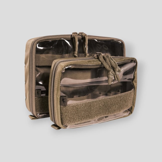 Set of 2 Transparent MEDIC Storage Pouches with Velcro Coyote - Tasmanian Tiger Set of 2 Transparent MEDIC Storage Pouches with Velcro Coyote - Tasmanian Tiger