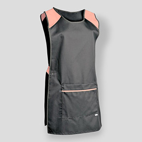 Women's Eloise Tabard in Gray and Apricot - SNV