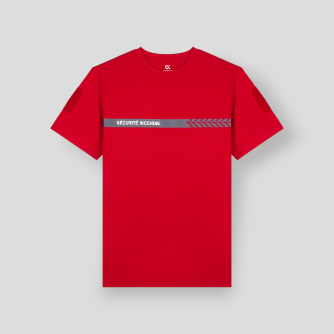 Safetek Feuerwehr-Sicherheits-T-Shirt - Rot - GK