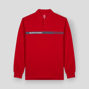 Feuerwehr Langarm-Poloshirt Safetek - Rot - GK