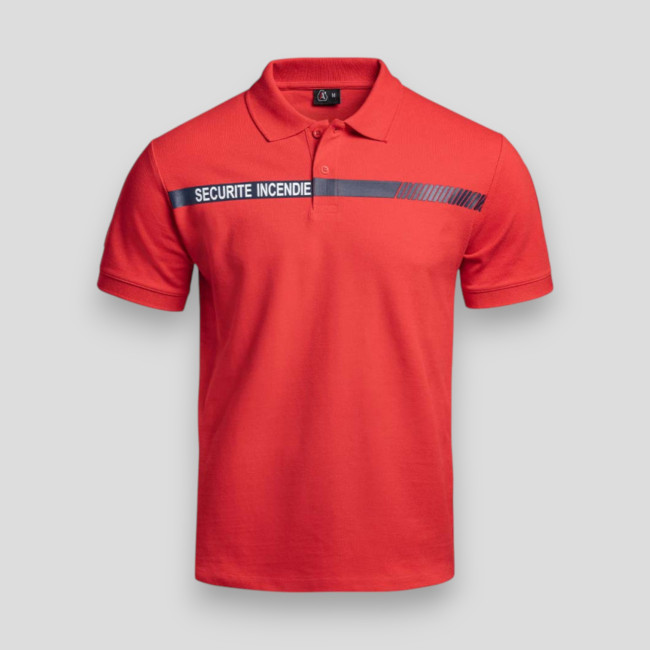 Polo Sécurité Incendie - Rouge - CityGuard Polo Sécurité Incendie - Rouge - CityGuard
