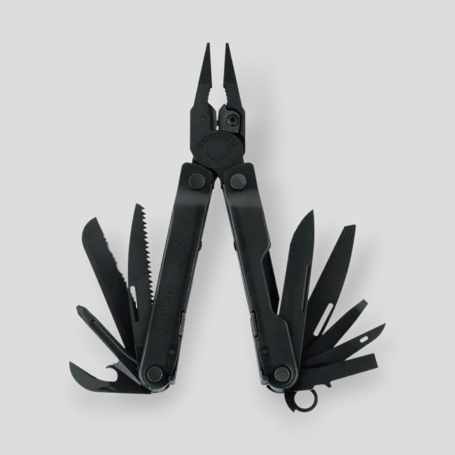 Alicate multifunções 17 ferramentas REBAR preto com estojo - Leatherman