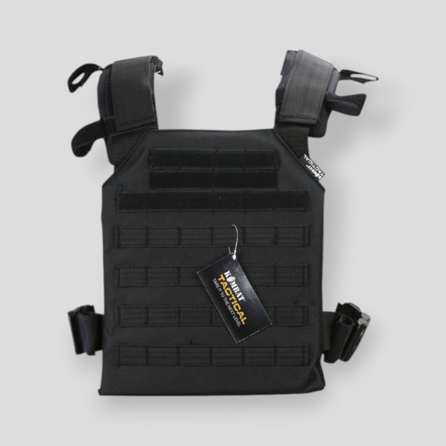 Gilet porte-plaques Spartan - Noir - Kombat Tactical Gilet porte-plaques Spartan - Noir - Kombat Tactical