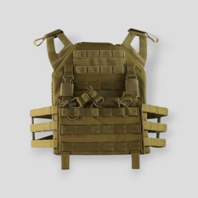 Colete porta-placa Buckle-tek - Coyote - Kombat Tactical