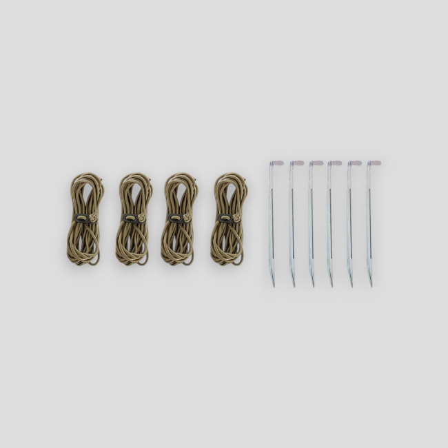 Bevestigingsset voor terreinzeilen (10 stuks) Expédition - Olijfgroen - A10 Equipment