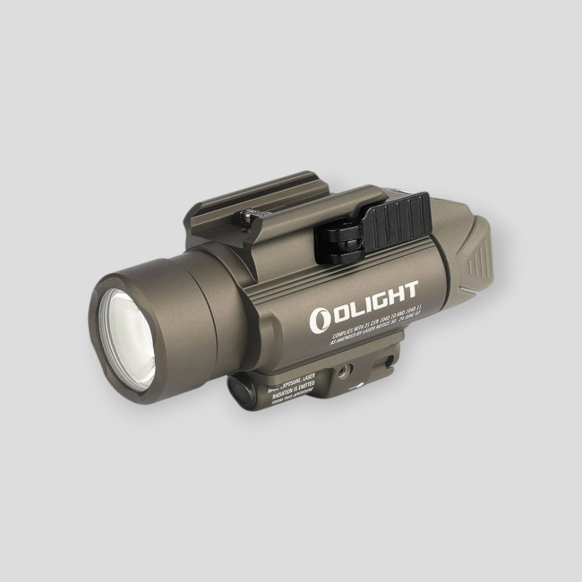 Lanterna tática Baldr Pro com laser verde 1350 lúmens tan - Olight